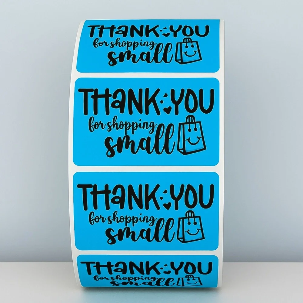 Thank You for Shopping Small Stickers Packaging Labels for Small Business Order - Picture 2 of 11